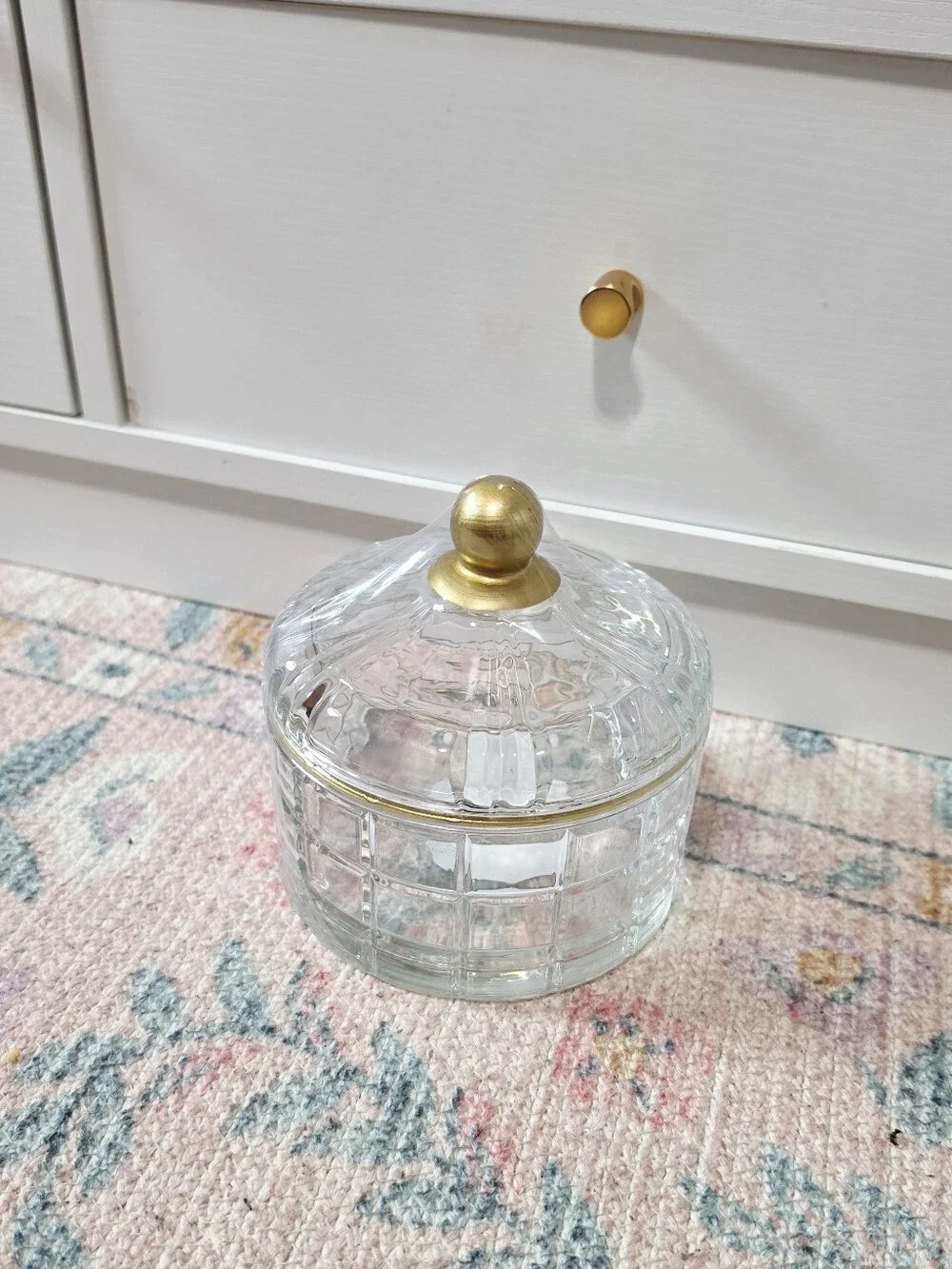 Target Bullseye Playground 2026 Glass Lidded Trinket Box - Clear